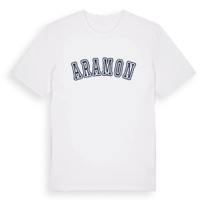Aramon college t-shirt – ekologisk bomull t-shirt från Pinshirt