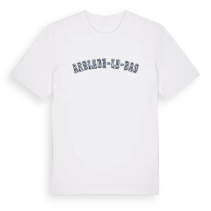Arblade-le-Bas college t-shirt – ekologisk bomull t-shirt från Pinshirt