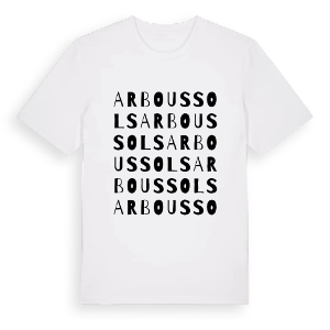 Arboussols ordlek t-shirt – ekologisk bomull t-shirt från Pinshirt