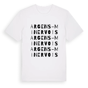 Argens-Minervois ordlek t-shirt – ekologisk bomull t-shirt från Pinshirt