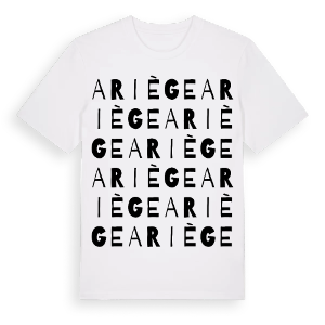 Ariège ordlek t-shirt – ekologisk bomull t-shirt från Pinshirt