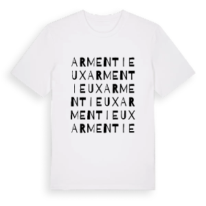 Armentieux ordlek t-shirt – ekologisk bomull t-shirt från Pinshirt