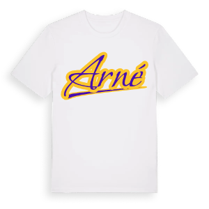 Arné baseball t-shirt – ekologisk bomull t-shirt från Pinshirt