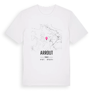 Arrout karta t-shirt – ekologisk bomull t-shirt från Pinshirt