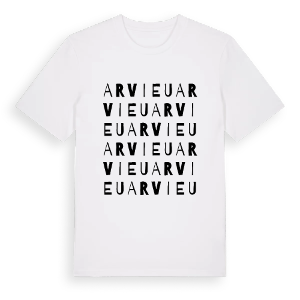 Arvieu ordlek t-shirt – ekologisk bomull t-shirt från Pinshirt