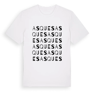 Asques ordlek t-shirt – ekologisk bomull t-shirt från Pinshirt