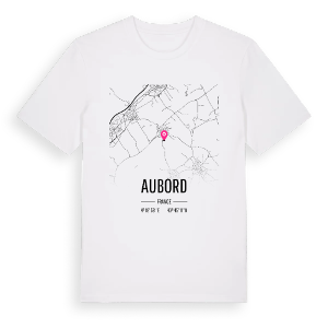 Aubord karta t-shirt – ekologisk bomull t-shirt från Pinshirt