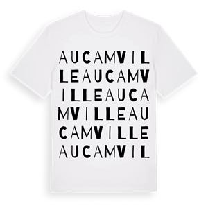 Aucamville ordlek t-shirt – ekologisk bomull t-shirt från Pinshirt