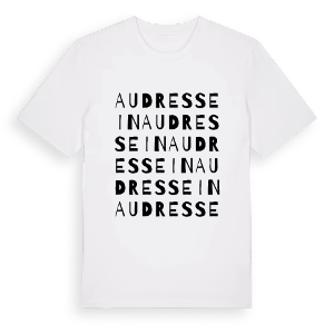 Audressein ordlek t-shirt – ekologisk bomull t-shirt från Pinshirt