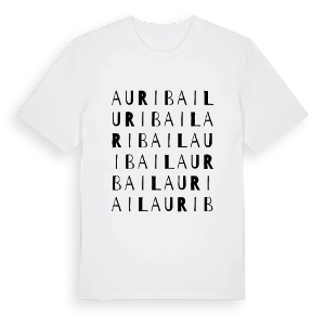 Auribail ordlek t-shirt – ekologisk bomull t-shirt från Pinshirt