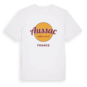 Aussac cirkel t-shirt – ekologisk bomull t-shirt från Pinshirt