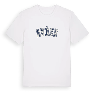 Avèze college t-shirt – ekologisk bomull t-shirt från Pinshirt