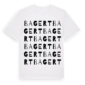 Bagert ordlek t-shirt – ekologisk bomull t-shirt från Pinshirt
