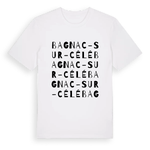 Bagnac-sur-Célé ordlek t-shirt – ekologisk bomull t-shirt från Pinshirt