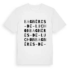 Bagnères-de-Luchon ordlek t-shirt – ekologisk bomull t-shirt från Pinshirt