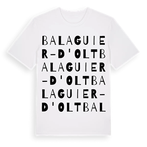 Balaguier-d'Olt ordlek t-shirt – ekologisk bomull t-shirt från Pinshirt