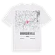 Baraqueville karta t-shirt