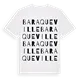 Baraqueville ordlek t-shirt