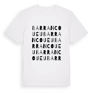 Barrancoueu ordlek t-shirt – ekologisk bomull t-shirt från Pinshirt