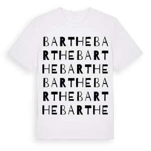 Barthe ordlek t-shirt – ekologisk bomull t-shirt från Pinshirt