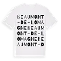 Beaumont-de-Lomagne ordlek t-shirt