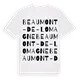 Beaumont-de-Lomagne ordlek t-shirt