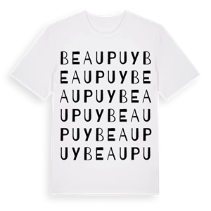 Beaupuy ordlek t-shirt – ekologisk bomull t-shirt från Pinshirt