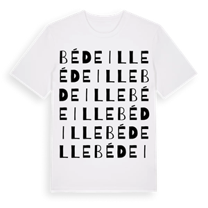 Bédeille ordlek t-shirt – ekologisk bomull t-shirt från Pinshirt
