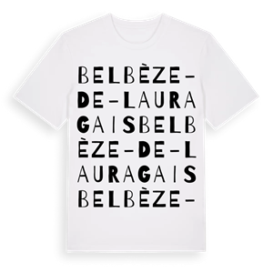 Belbèze-de-Lauragais ordlek t-shirt – ekologisk bomull t-shirt från Pinshirt