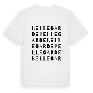 Bellegarde ordlek t-shirt – ekologisk bomull t-shirt från Pinshirt
