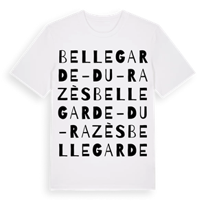 Bellegarde-du-Razès ordlek t-shirt – ekologisk bomull t-shirt från Pinshirt