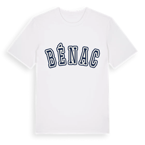Bénac college t-shirt – ekologisk bomull t-shirt från Pinshirt