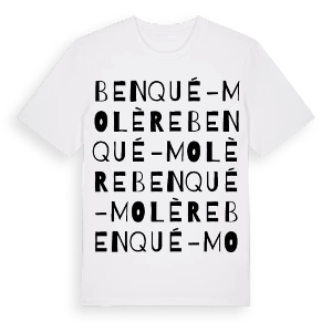 Benqué-Molère ordlek t-shirt – ekologisk bomull t-shirt från Pinshirt