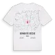 Bernadets-Dessus karta t-shirt