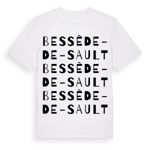 Bessède-de-Sault ordlek t-shirt – ekologisk bomull t-shirt från Pinshirt