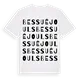 Bessuéjouls ordlek t-shirt