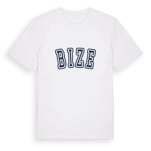 Bize college t-shirt – ekologisk bomull t-shirt från Pinshirt