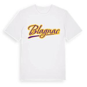 Blagnac baseball t-shirt – ekologisk bomull t-shirt från Pinshirt