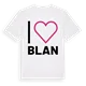 Jag älskar Blan t-shirt stort tryck