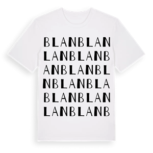 Blan ordlek t-shirt – ekologisk bomull t-shirt från Pinshirt