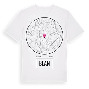 Blan t-shirt – ekologisk bomull t-shirt från Pinshirt
