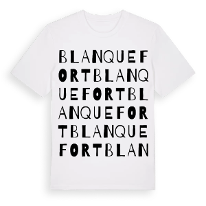 Blanquefort ordlek t-shirt – ekologisk bomull t-shirt från Pinshirt