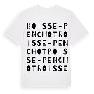 Boisse-Penchot ordlek t-shirt – ekologisk bomull t-shirt från Pinshirt