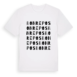 Bonrepos ordlek t-shirt – ekologisk bomull t-shirt från Pinshirt
