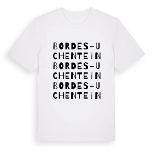 Bordes-Uchentein ordlek t-shirt – ekologisk bomull t-shirt från Pinshirt