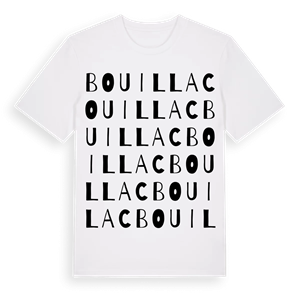 Bouillac ordlek t-shirt – ekologisk bomull t-shirt från Pinshirt