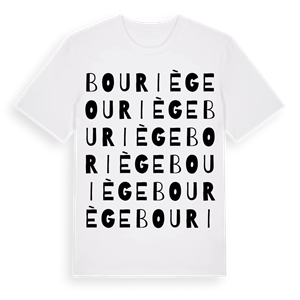 Bouriège ordlek t-shirt – ekologisk bomull t-shirt från Pinshirt