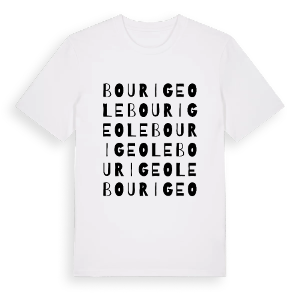 Bourigeole ordlek t-shirt – ekologisk bomull t-shirt från Pinshirt
