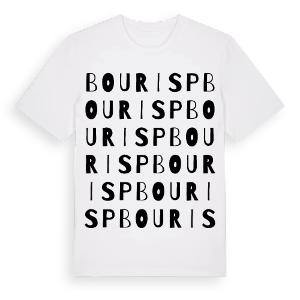 Bourisp ordlek t-shirt – ekologisk bomull t-shirt från Pinshirt