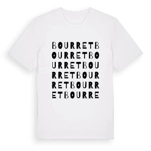 Bourret ordlek t-shirt – ekologisk bomull t-shirt från Pinshirt